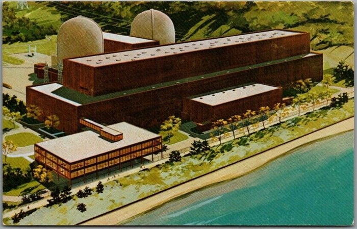 Donald C. Cook Nuclear Plant - Old Postcard